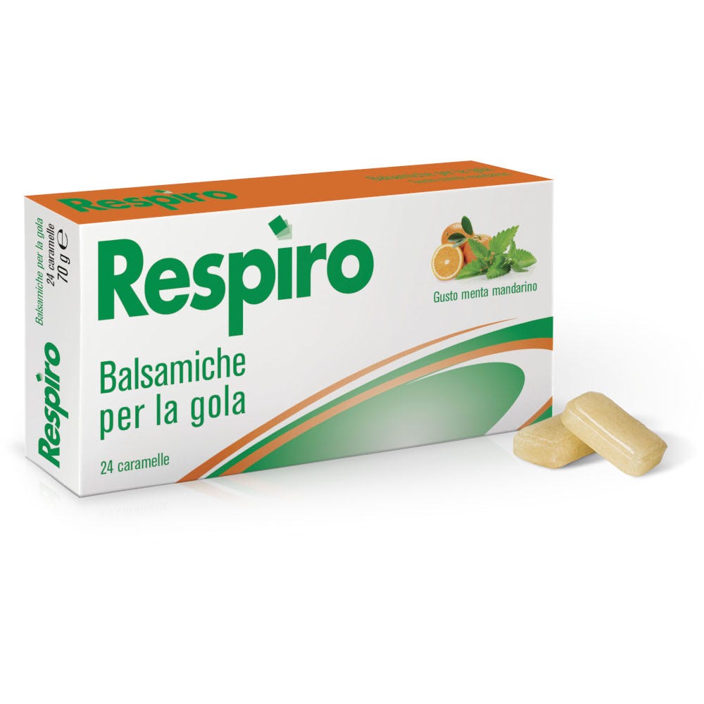 Pumilene Respiro Caramelle Per La Gola Menta/Mandarino 70g