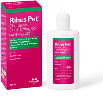 Ribes Pet Shampoo Dermatologico Per Cani E Gatti 200ml