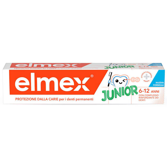 Elmex Dentifricio Junior 6-12 Anni Bambini Protezione Carie 75ml