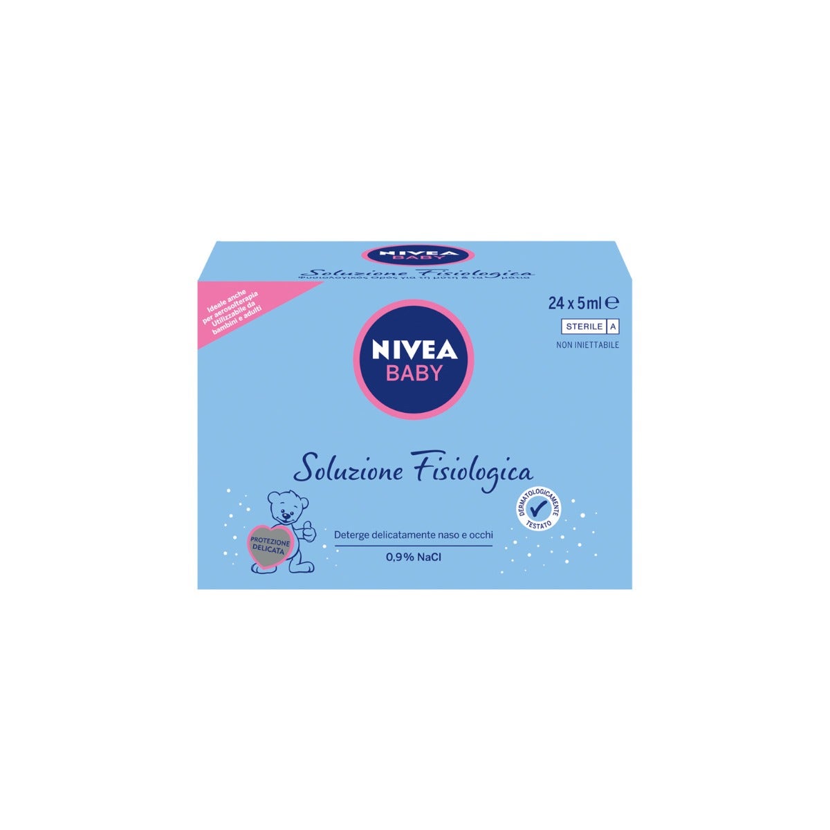 Nivea Baby Soluzione Fisiologica Salina Per Pulizia Mucose Nasali 120ml