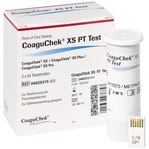 Coaguchek XS PT Test Strisce Reattive Per Apparecchiature Utodiagnostico 2x24 Pezzi