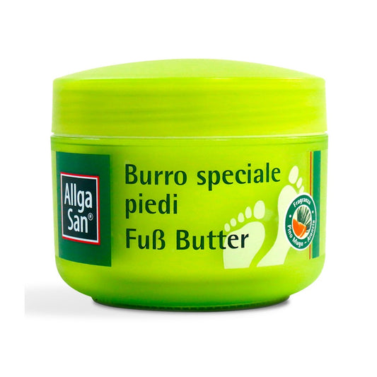 AllgaSan Burro Speciale Con Burro di Karitè Per Piedi Secchi 200ml