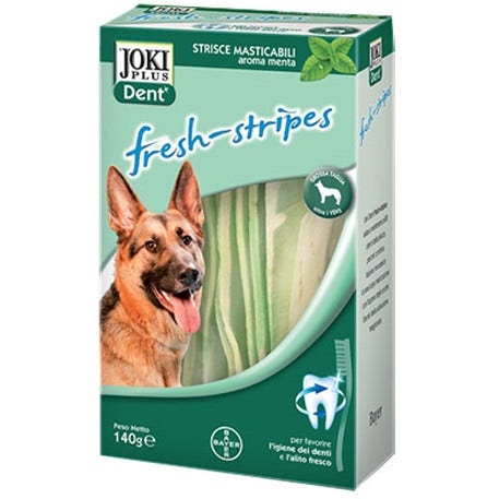 Joki Dent Fresh-Stripes Snack Igiene Dentale Cani Taglia Piccola/Media 140g