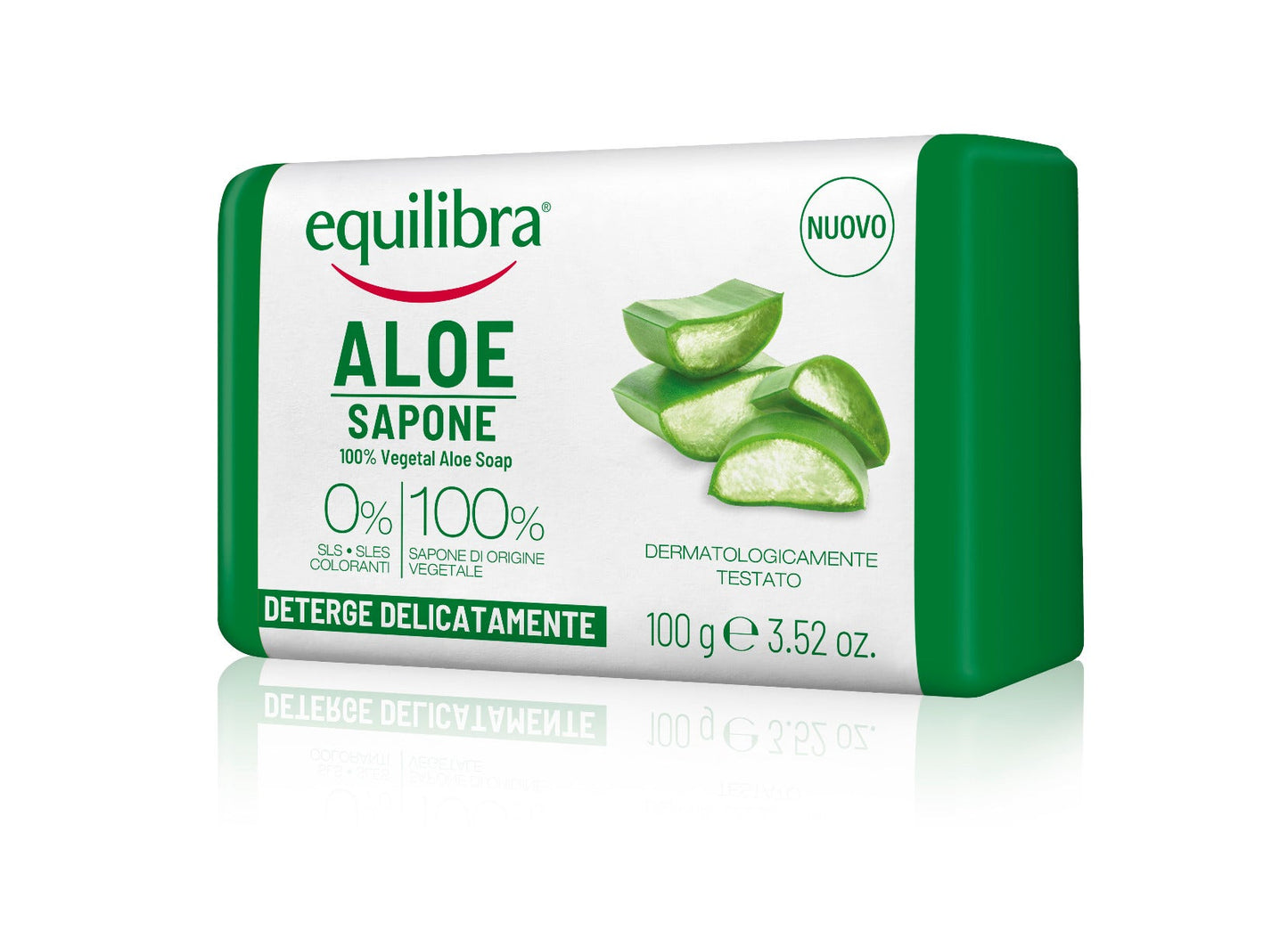 Equilibra Aloe Sapone 100% Vegetale Per Corpo E Viso 100g