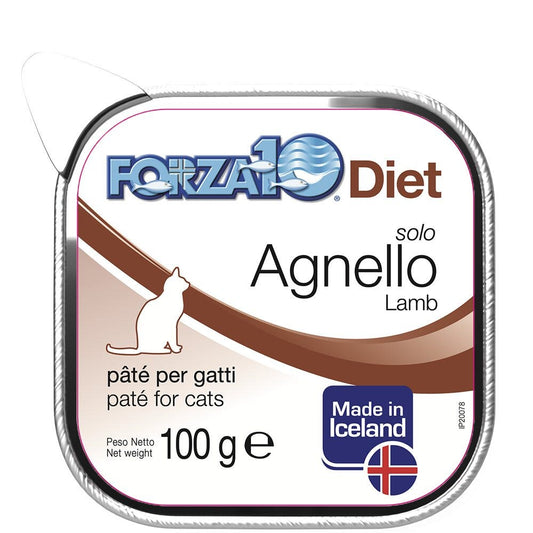 Forza10 Solo Diet Agnello Paté Per Gatti Adulti Vaschetta 100g