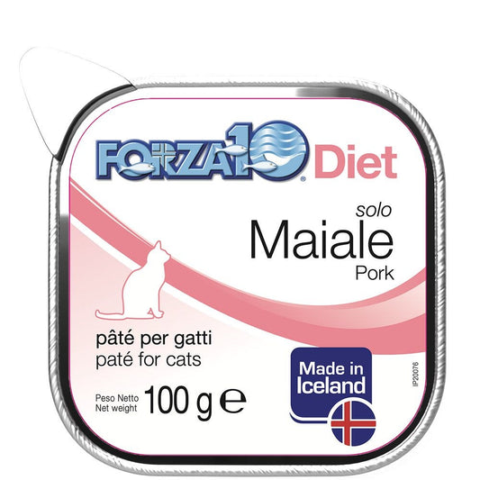 Forza10 Solo Diet Maiale Paté Per Gatti Adulti Vaschetta 100g