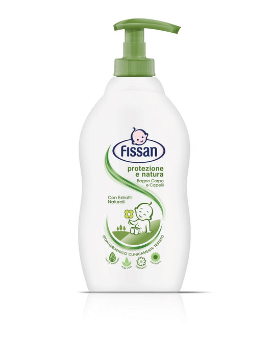 Fissan Baby Protezione & Natura Bagno Corpo Capelli 400ml