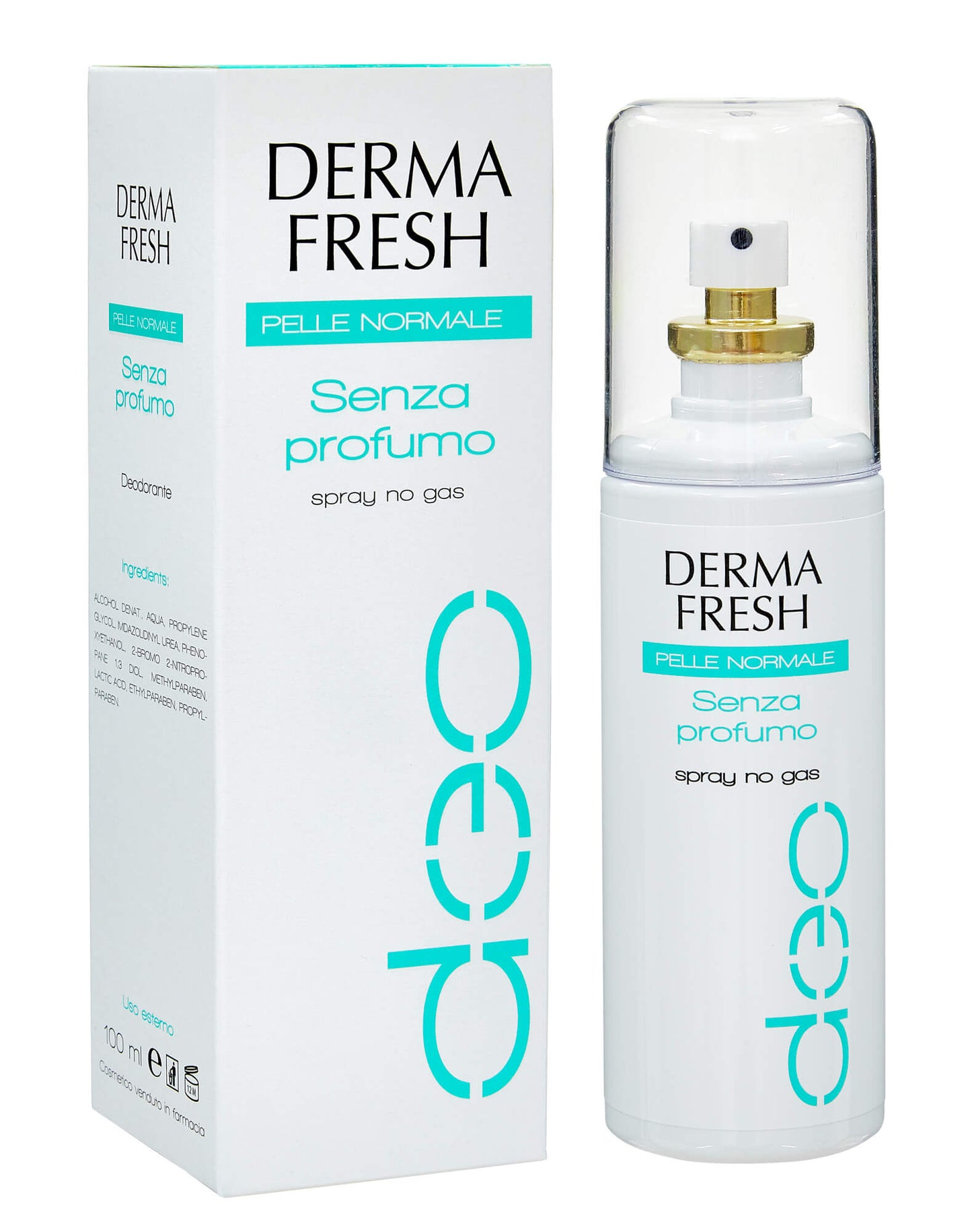 Dermafresh Pelle Normale Senza Profumo Deodorante Spray 100ml