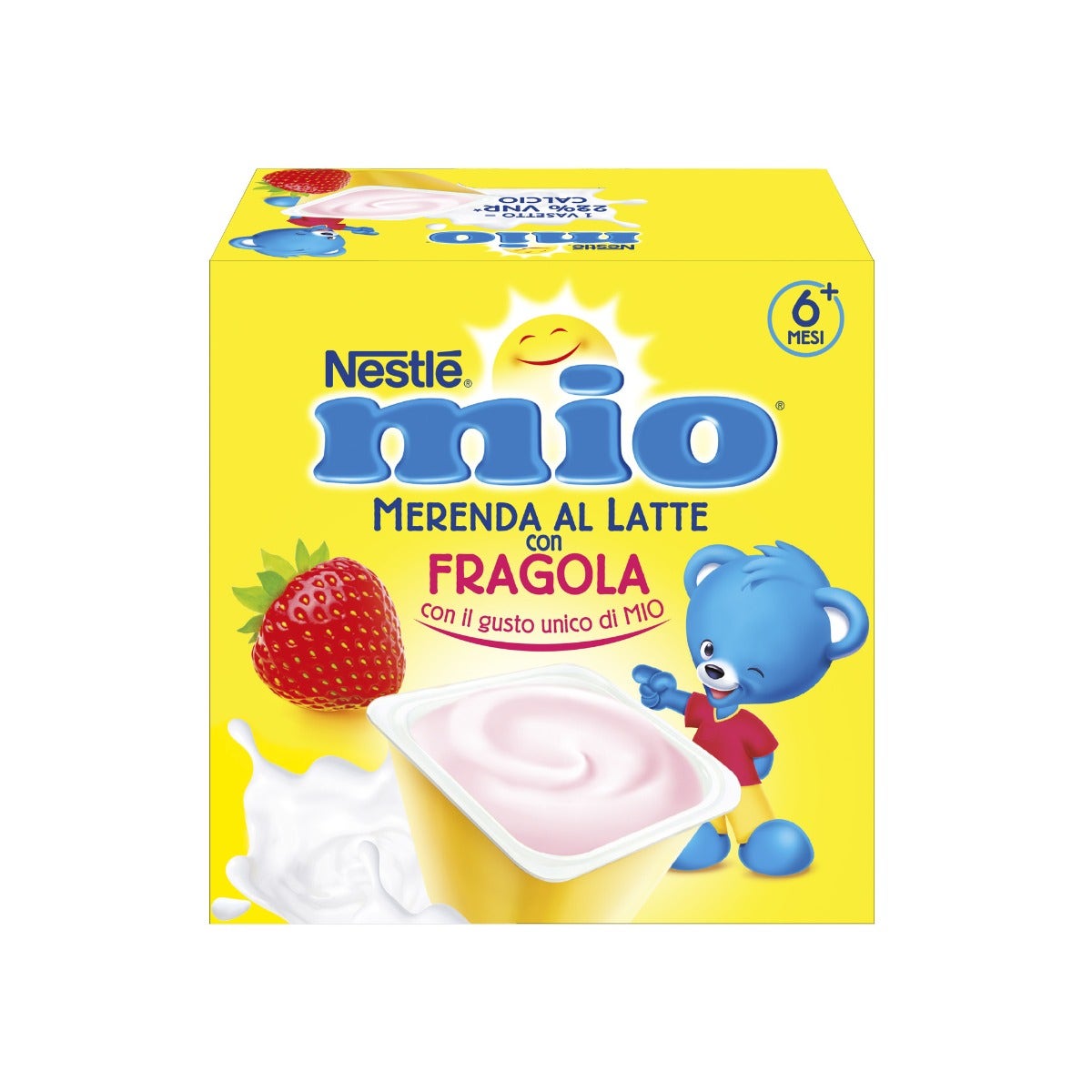 Nestlè Mio Merenda Al Latte Fragola 4 Vasetti da 100g