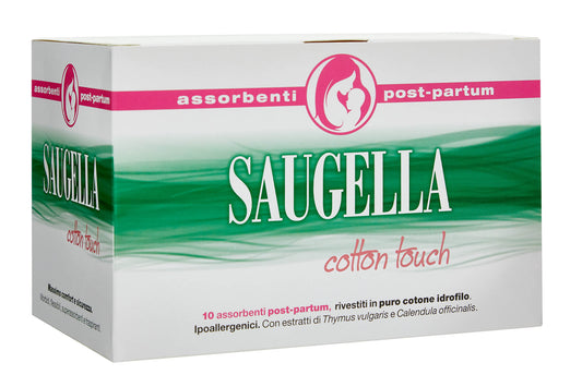 Saugella Cotton Touch Assorbenti Postpartum 10 pezzi