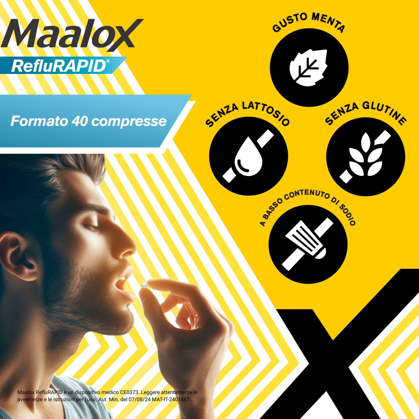 Maalox RefluRAPID 40 Compresse