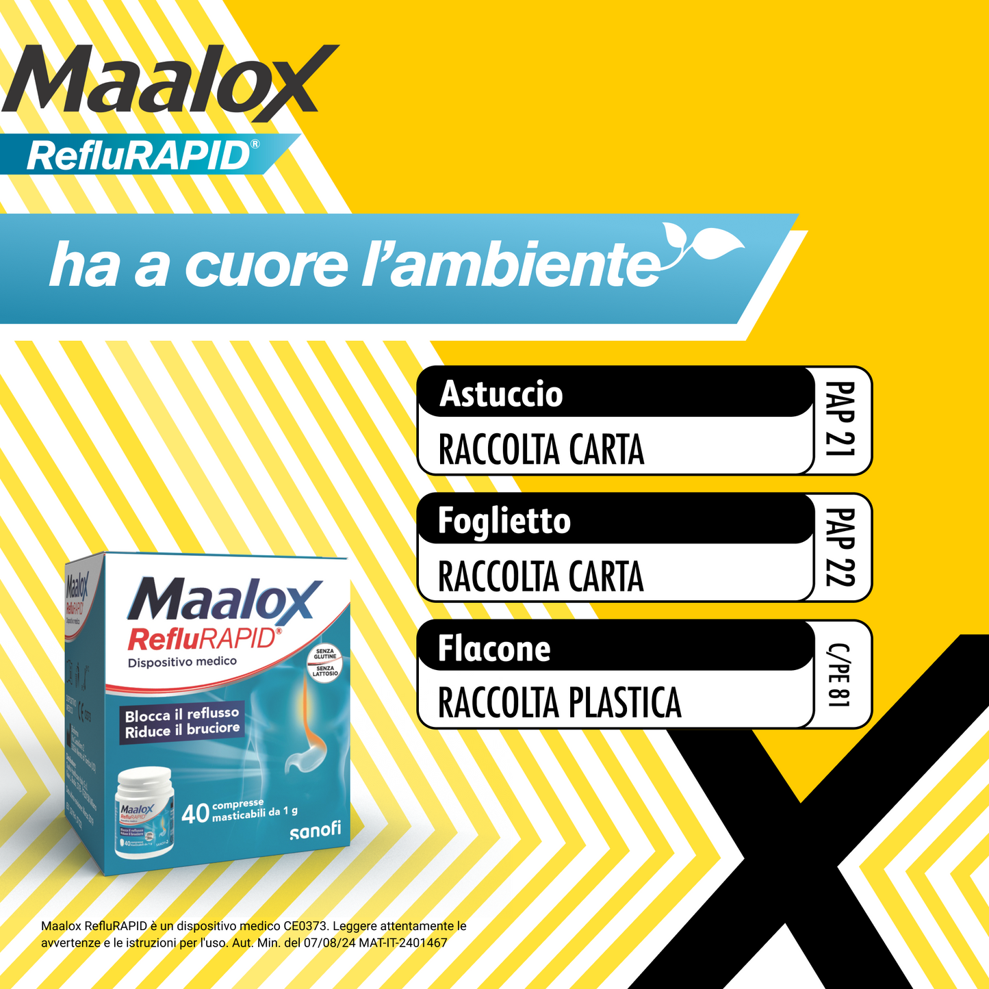 Maalox RefluRAPID 40 Compresse