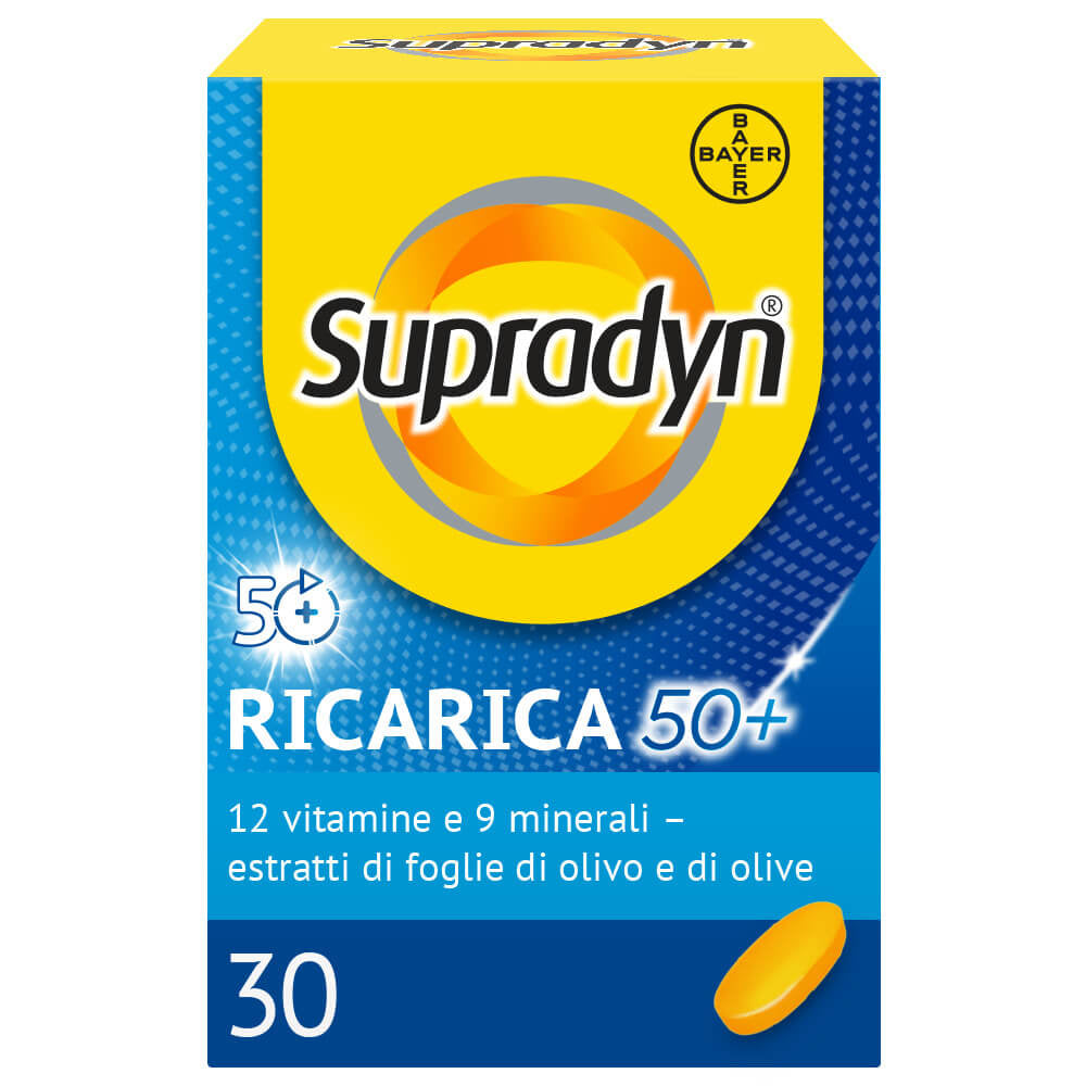 Supradyn Ricarica 50+ Integratore Multivitaminico Specifico Over 50 30 compresse