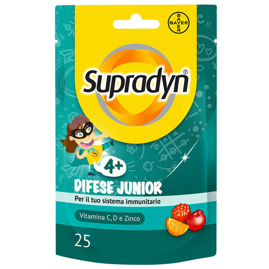 Supradyn Difese Junior Integratore Multivitaminico Bambini 25 caramelle gommose