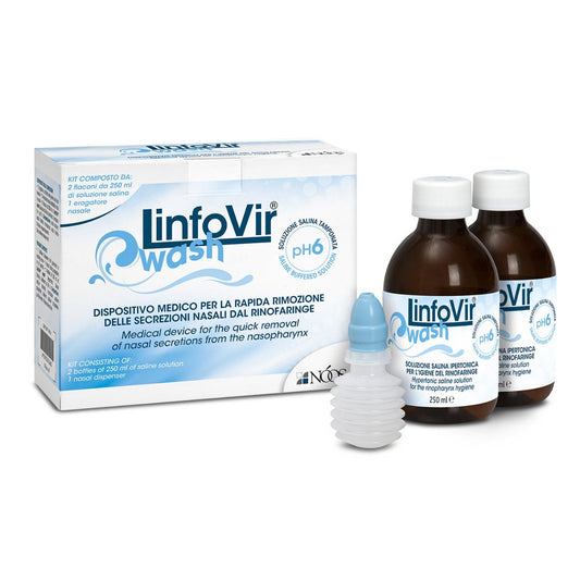 Linfovir Isowash Soluzione Salina Isotonica 8 Flaconi Da 60ml