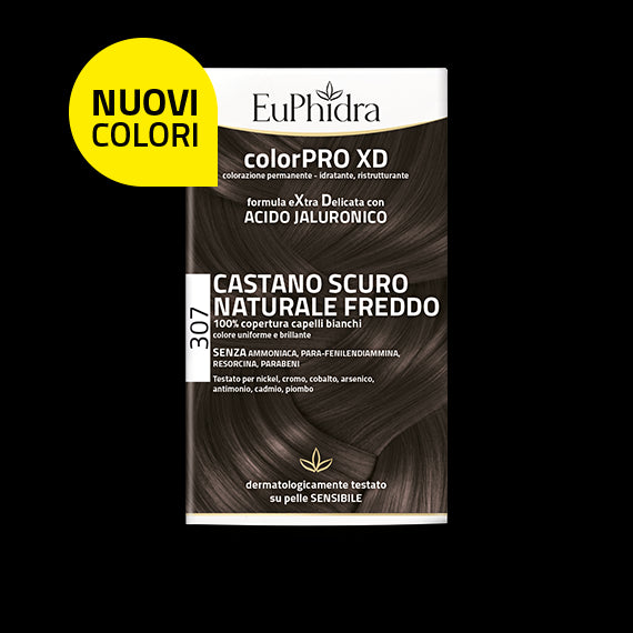 Euphidra ColorPro XD Kit Tinta Capelli 307 Castano Scuro Naturale Freddo