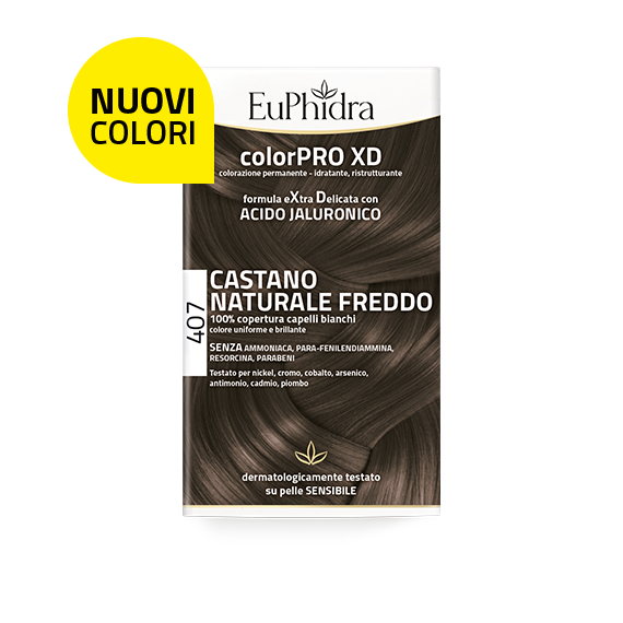 Euphidra ColorPro XD Kit Tinta Capelli 407 Castano Naturale Freddo