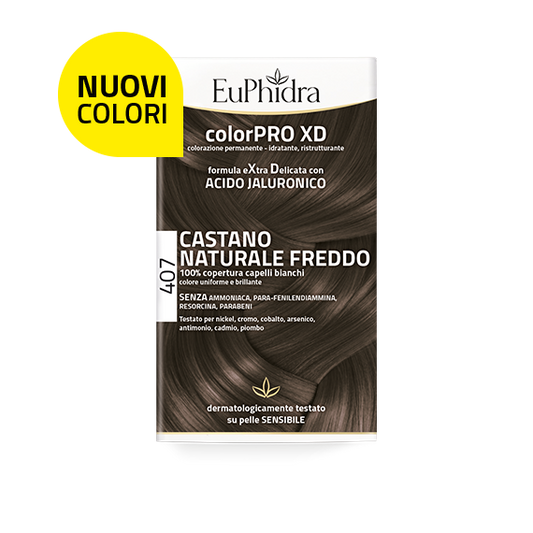 Euphidra ColorPro XD Kit Tinta Capelli 407 Castano Naturale Freddo