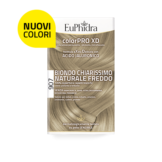 Euphidra ColorPro XD Kit Tinta Capelli 907 Biondo Chiarissimo Naturale Freddo