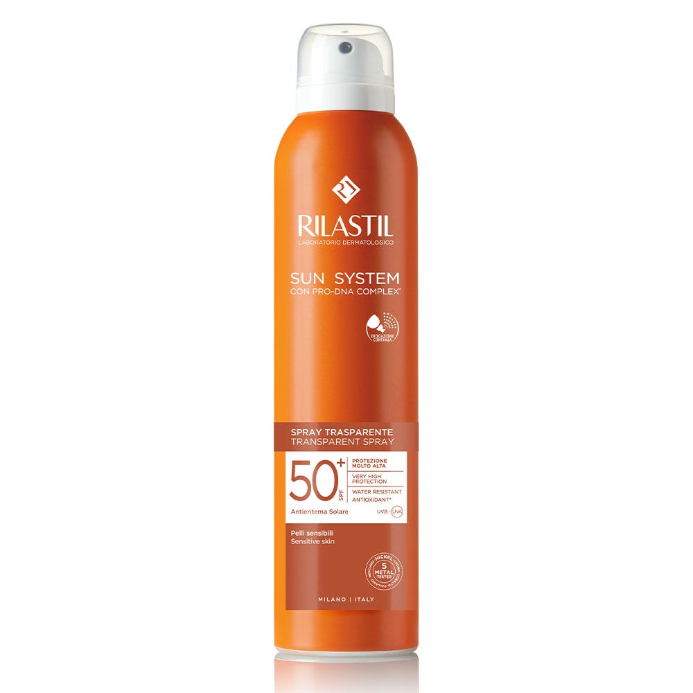 Rilastil Sun System Spray Trasparente Solare SPF 50+ Corpo 200ml