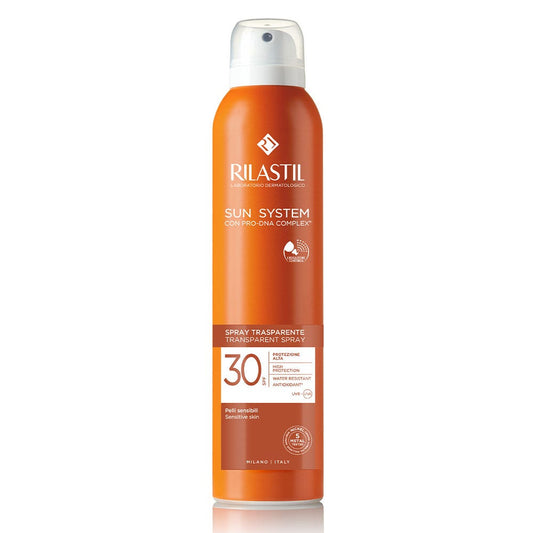 Rilastil Sun System Spray Trasparente Solare SPF 30 Corpo 200ml