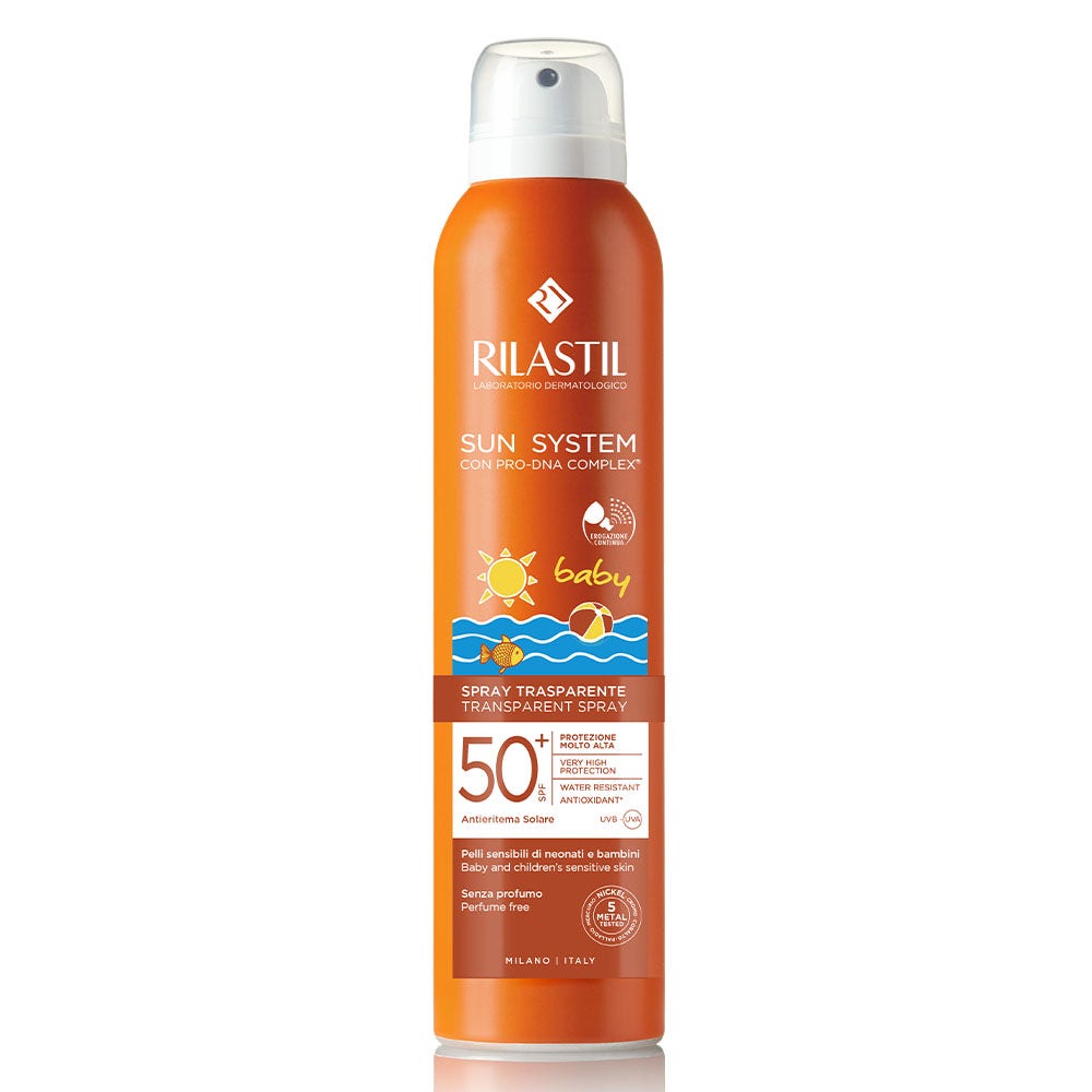 Rilastil Sun System Baby Spray Trasparente Solare SPF 50+ Corpo Per Bambini 200ml