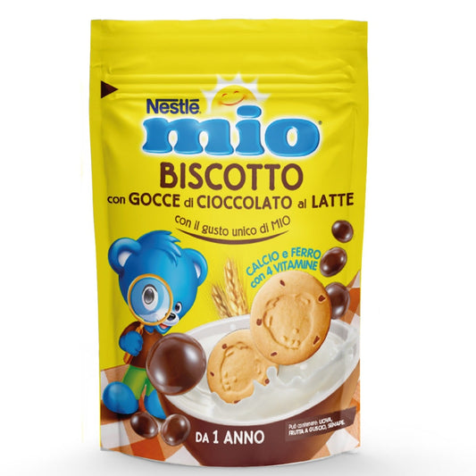 Nestlè Mio Biscotto Con Gocce Di Cioccolato Al Latte Da 12 Mesi Sacchetto 150g