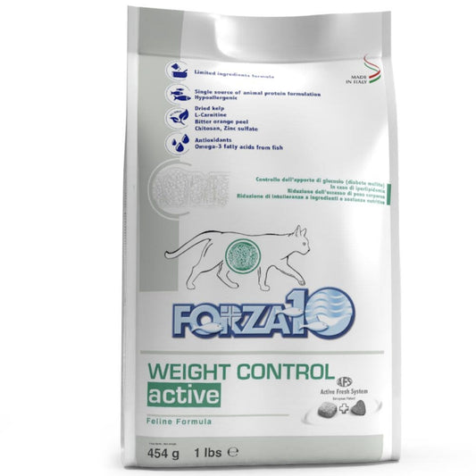 Forza10 Active Weight Control Cibo Secco Gatti Adulti Sacco 454g