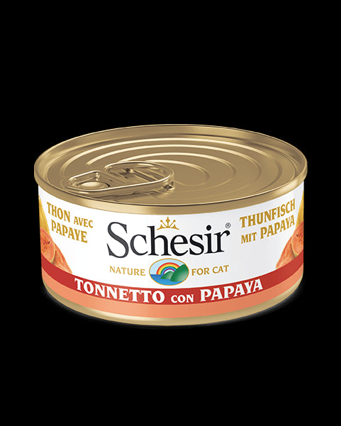 Schesir Tonnetto Con Papaya Lattina Cibo Umido Gatto Adulto 75 g