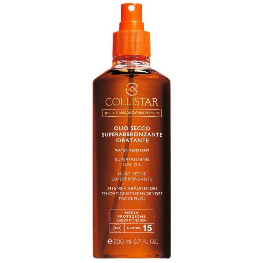 Collistar Olio Secco Superabbronzante Idratazione Media SPF15 200ml