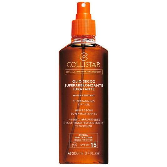 Collistar Olio Secco Superabbronzante Idratazione Media SPF15 200ml