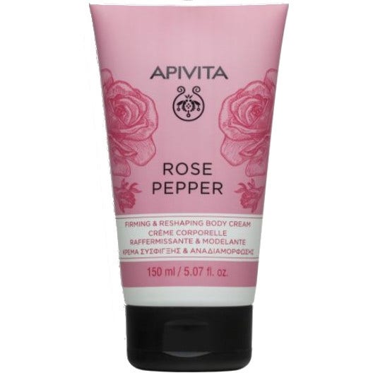 Apivita Crema Corpo Rassodante/Rimodellante Pepe Rosa 150ml