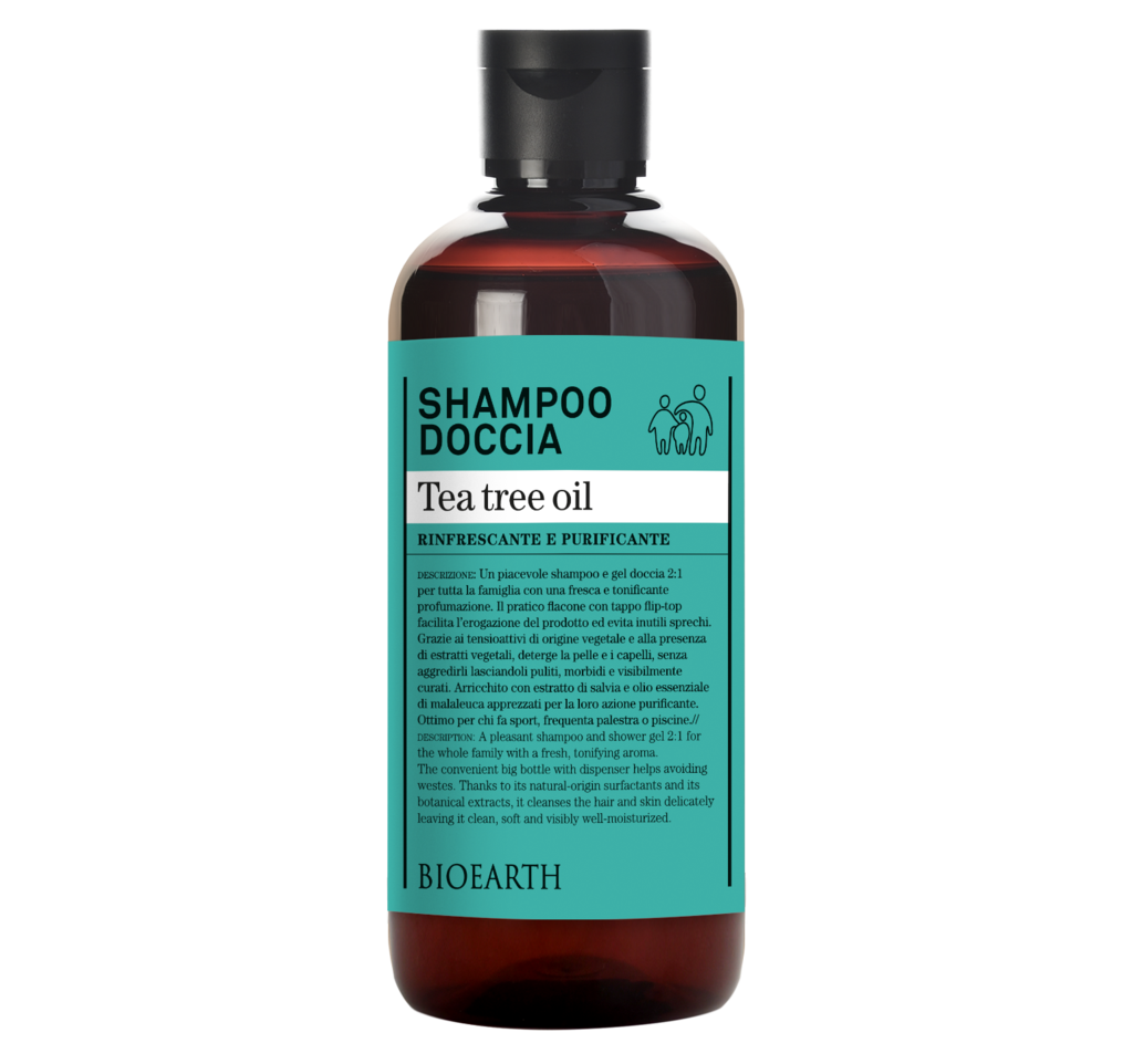 Bioearth Shampoo Doccia Tea Tree Oil 500ml