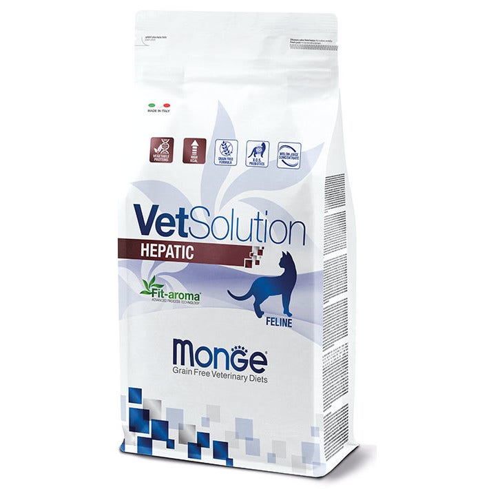 Monge Vetsolution Hepatic Linea Medica Cibo Secco Gatti Sacco 400g