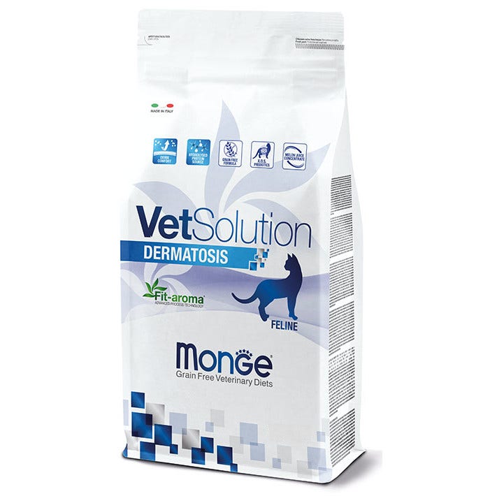 Monge Vetsolution Dermatosis Linea Medica Cibo Secco Gatti Sacco 1,5Kg