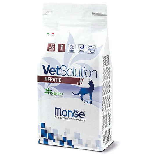 Monge Vetsolution Hepatic Linea Medica Cibo Secco Gatti Sacco 1,5 Kg