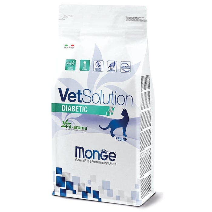 Monge Vetsolution Diabetic Linea Medica Cibo Secco Gatti Sacco 1,5Kg