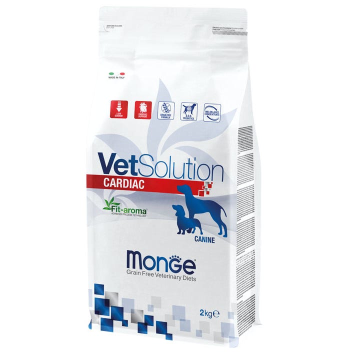 Monge Vetsolution Cardiac Linea Medica Cibo Secco Cani Sacco 2Kg