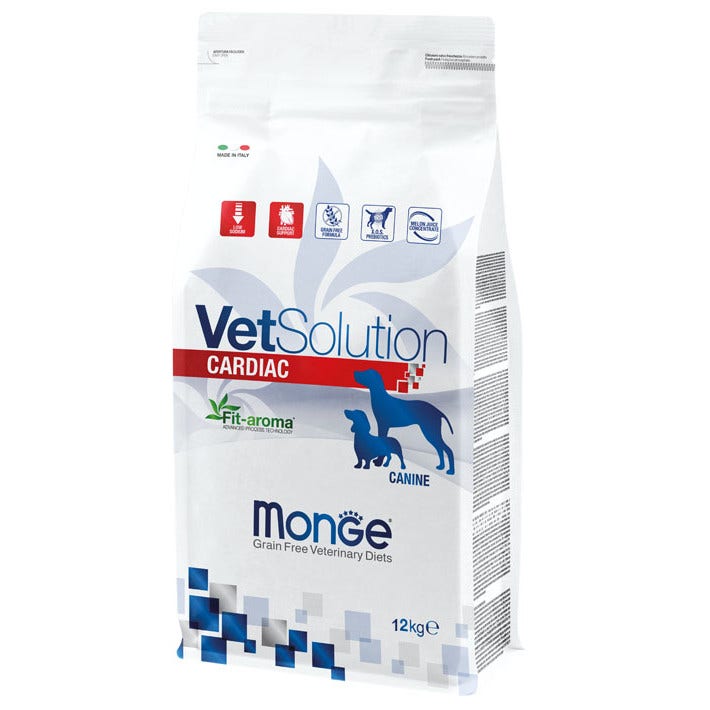 Monge Vetsolution Cardiac Linea Medica Cibo Secco Cani Sacco 12 Kg