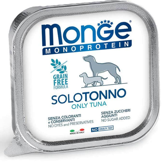 Monge Monoprotein Solo Tonno Cibo Umido Per Cani Adulti 150g