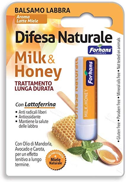 Forhans Balsamo Labbra Difesa Naturale Milk&Honey