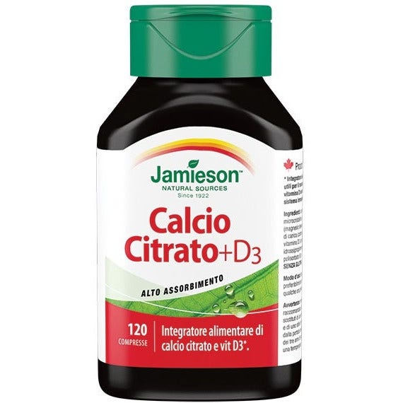 Jamieson Calcio Citrato + Vitamina D3 120 Compresse