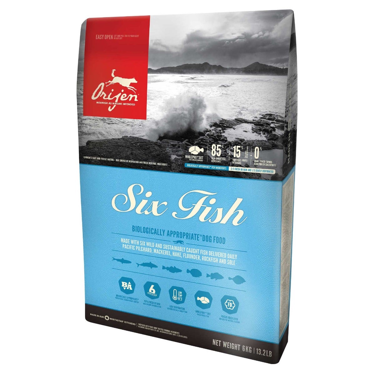 Orijen Six Fish Crocchette Di Pesce Per Cani Sacco 2kg