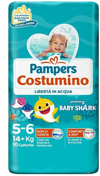 Pampers il Costumino Taglia 5-6 (14+ kg) 10 Pezzi