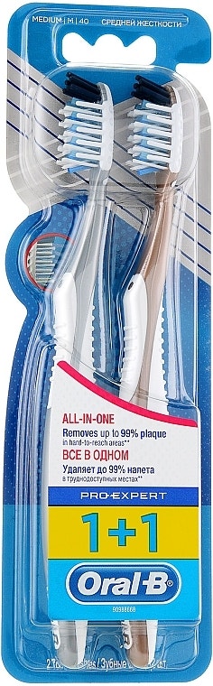 Oral-B Manual Spazzolino Pro Expert Tutto In Uno 2 Pezzi