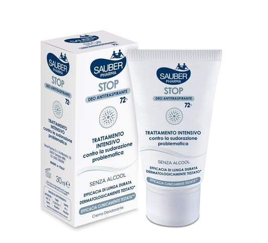 Sauber Stop Crema Deodorante Antitraspirante 72 Ore 30ml