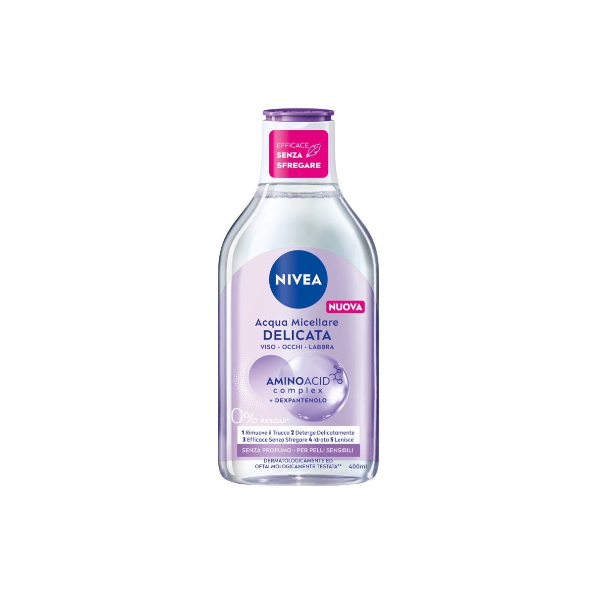 Nivea MicellAIR 5in1 Acqua Micellare Per Pelli Sensibili Struccante 400ml