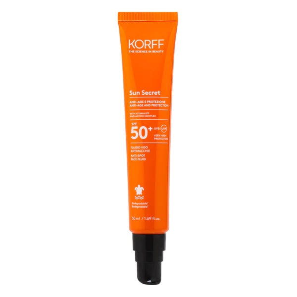 Korff Sun Secret Fluido Viso Antimacchie 50ml SPF50+