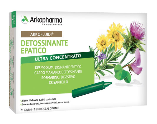 Arkopharma Arkofluidi Detossinante Epatico 20 Fiale