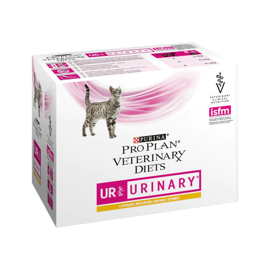 Purina Pro Plan Veterinary Diets Multipack Umido Gatto UR Urinary St/Ox Pollo 10 Bustine